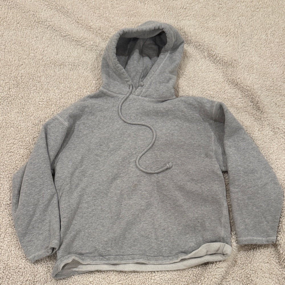 TNA Cozy Fleece Hoodie in Light Gray